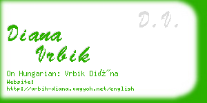 diana vrbik business card